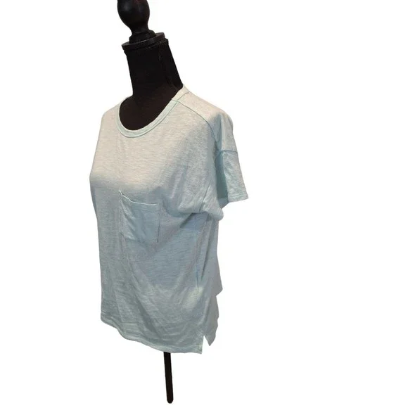 Abercrombie and Fitch Small Light Blue Pocket Tee - Picture 2 of 6